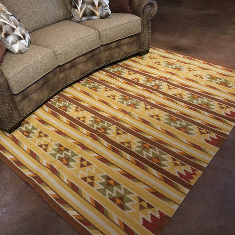 Harvester - Kilim Rug 5x8 - Rusty Moose Marketplace