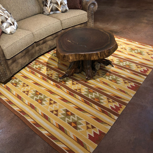 Harvester - Kilim Rug 5x8 - Rusty Moose Marketplace