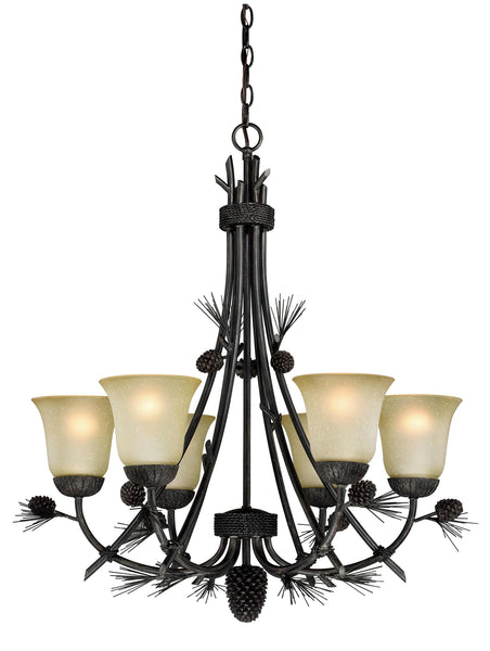 Sierra 6L Chandelier - Rusty Moose Marketplace