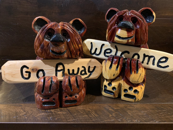 Chainsaw-Carved Bears