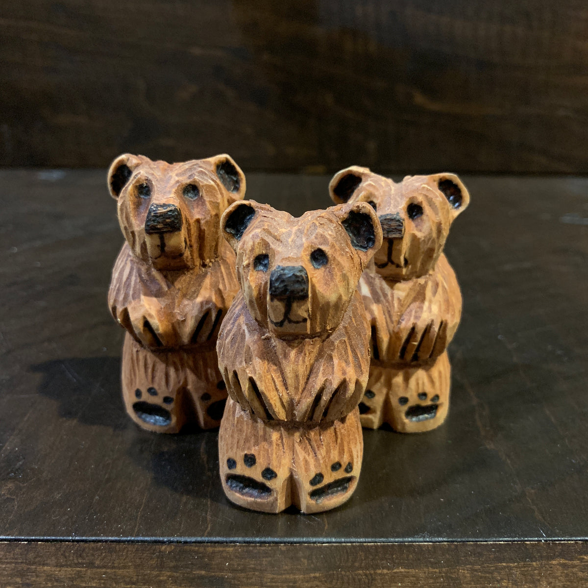 Hand Whittled Bear - Tiny – Rusty Moose Marketplace