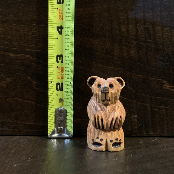 Hand Whittled Bear - Tiny - Rusty Moose Marketplace