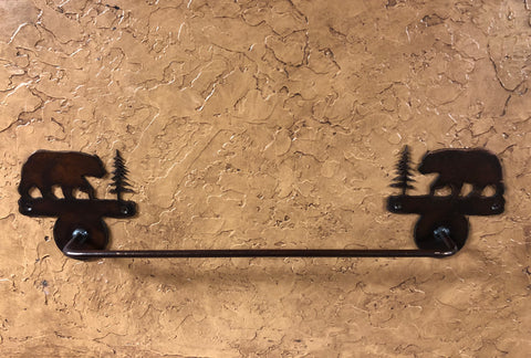 Bear Towel Bar - Rusty Moose Marketplace