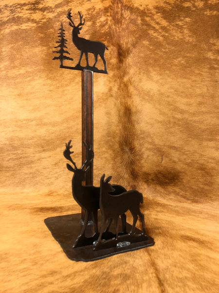 Deer Standing Paper Towel Holder - Rusty Moose Marketplace