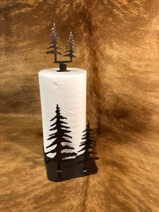 Trees Standing Paper Towel Holder - Rusty Moose Marketplace