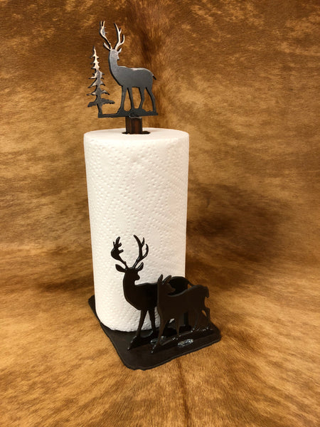 Deer Standing Paper Towel Holder - Rusty Moose Marketplace