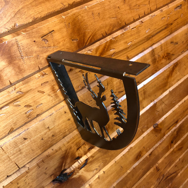 Deer Shelf Bracket Set - Rusty Moose Marketplace