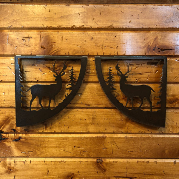 Deer Shelf Bracket Set - Rusty Moose Marketplace