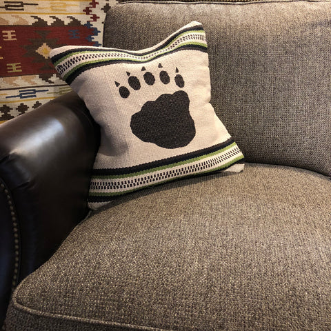 Cream Bear Paw Pillow - Rusty Moose Marketplace