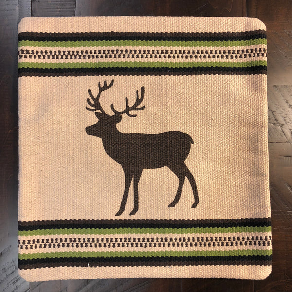 Cream Deer Pillow - Rusty Moose Marketplace