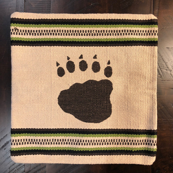 Cream Bear Paw Pillow - Rusty Moose Marketplace