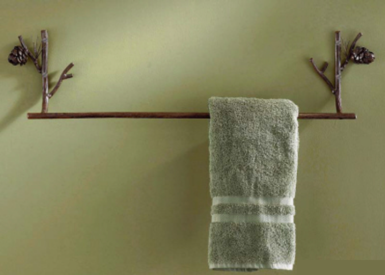 Pinecone Towel Bar - Rusty Moose Marketplace